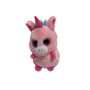 Wild Republic Plush Pink Stuffed Animal Doll Toy Unicorn Glitter Eyes 4.5 in Tal